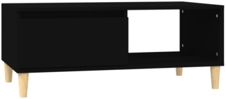 Couchtisch, Sofatisch Schwarz 90x50x36,5 cm Holzwerkstoff