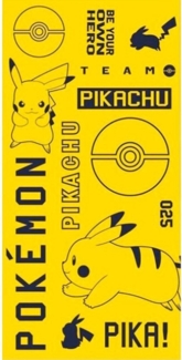 Pokémon Pool-Accessoire Farbenfrohes Baumwoll-Strandtuch, 70cm x 140cm