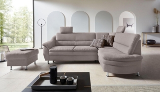 Places of Style Ecksofa Cardoso L-Form, Federkern, wahlweise mit Bett, Schubkasten