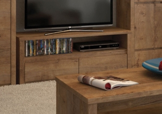 Lowboard Montana TV-Unterschrank 130cm eiche lefkas grau grifflos