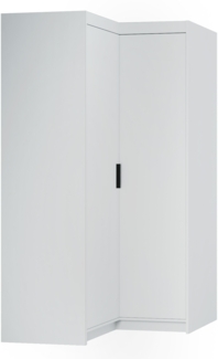 AX LIVING Schrank Modern Eckschrank weiß Storicos 97,8 x 190,5 x 97,8 cm