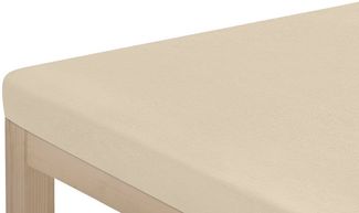 OTTO home Spannbettlaken Topper Basic, in Gr. 90x200, 140x200 oder 180x200 cm, Microfaser-Jersey, Gummizug: rundum, (1 Stück), Baumwolle, Matratzen bis 8 cm Höhe, Bettlaken, Spannbetttuch, Laken