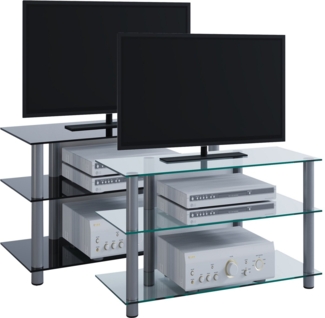 VCM LCD LED TV Rack Sindas Schwarzglas
