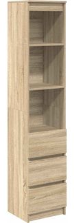 vidaXL Highboard Sonoma-Eiche 37,5x35x180 cm Holzwerkstoff 861663