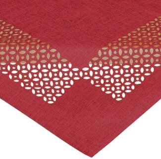 matches21 HOME & HOBBY Tischdecke Tischdecke REA durchbrochene Ornamente Polyester rot 85x85 cm (1-tlg), Pflegeleicht & waschbar bei 30 °C