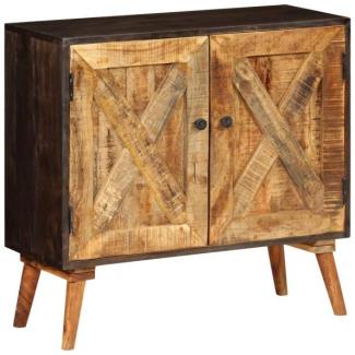 vidaXL Sideboard Massivholz Mango 85x30x75 cm 246161