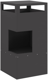 vidaXL Feuerstelle Schwarz 50 x 50 x 100 cm Stahl 858932