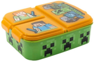 Minecraft Kinder Premium Brotdose Lunchbox Frühstücks-Box Vesper-Dose mit 3 Fächern