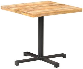 vidaXL Bistrotisch Quadratisch 80x80x75 cm Raues Mangoholz 320268