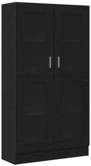 vidaXL Bücherregal Schwarz Eichen-Optik 82,5 x 30,5 x 150 cm 3329276