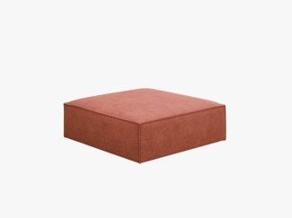 Micadoni Hocker Kaelle 1-Sitzer Chenille Over The Horizon Terrakotta