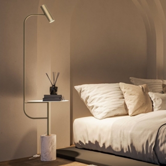 Neona Stehlampe ARTEMIS Gold, Bewegliches Leuchtelement, GU10 6W, Warmweiß