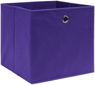 vidaXL Aufbewahrungsboxen 4 Stk. Vliesstoff 28x28x28 cm Lila 325211