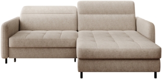 Gomsi, Ecksofa, Eckcouch, Beige