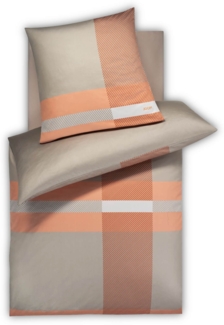 JOOP! Bettwäsche Modern 4104 8 Copper Mako Satin 135 x 200 + 80 x 80 cm