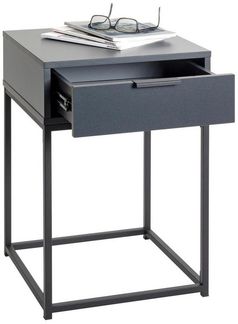 HAKU Möbel Konsole, anthrazit, schwarz, Metall, Spanplatte - Maße: B 40 x H 60 x T 28 cm, Style: Modern