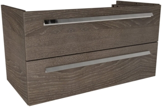 LANZET K1 Waschbeckenunterschrank 90 cm, Braun dunkel