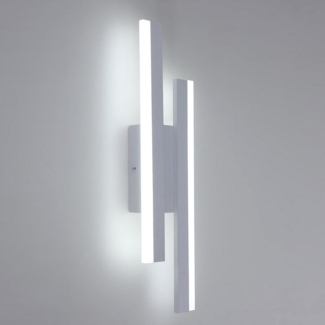 Goeco Wandleuchte Acryl-Wandlampe,16W LED-Energiesparlampe,3 Lichtfarben,Schlafzimmer, Weißes Licht