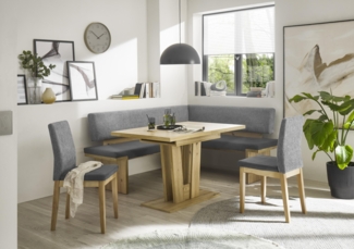 Eckbank Eckbankgruppe MANZANO 197x157 cm - Tisch Varese Artisan Eiche