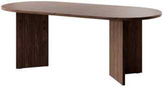 Selsey OVO Esstisch, Engineered Wood, Nussbaum, 204 cm