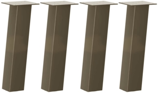vidaXL Couchtischbeine 4 Stk. Naturstahl 42 cm Stahl 4012503