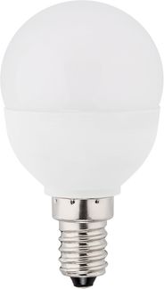 MÜLLER-LICHT LED Lampe MiniGlobe ersetzt 25 W, Plastik, E14, 3 W, weiß, 1er Set [Energieklasse G]