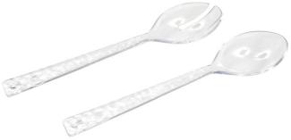 Neuetischkultur Salatbesteck Salatbesteck transparent Kunststoff (Set, 2-tlg, Salatbesteck 2-teilig)