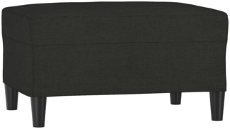 vidaXL Fußhocker Schwarz 70x55x41 cm Stoff 349307