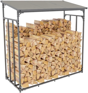 CLP Kaminholzunterstand Ruston Aluminium anthrazit,S
