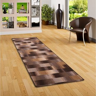 Snapstyle Designteppich Velours Läufer Teppich Mystic Karo, Eckig, Höhe: 6 mm