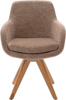 Musterring Esszimmerstuhl Tavia (Set, 2 St), Stativgestell Wildeiche massiv, Drehfunktion optional, diverse Farben