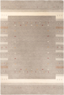 Morgenland Gabbeh Teppich - Loribaft Softy - Aurora Flair - rechteckig - 150x80 - Grau