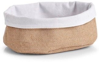 Zeller Present Aufbewahrungskorb, Jute/Baumwolle, 22 x 15 x 10 cm