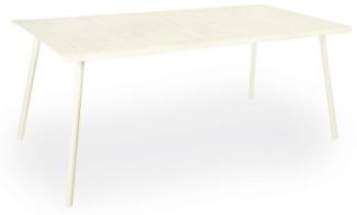 Vapio Outdoortisch Aluminium 180x90x74 cm Creme