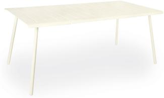 Vapio Outdoortisch Aluminium 180x90x74 cm Creme