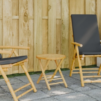 vidaXL Gartentisch Klappbar Ø45x45 cm Bambus 365880