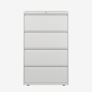Hängeregistraturschrank Essentials, 4 Hängeregistratur à H 304 mm, Farbe verkehrsweiß
