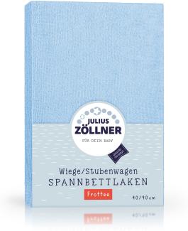 Julius Zöllner Spannbettlaken Frottee hellblau,60x120/70x140 cm