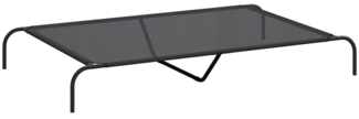 vidaXL Hundebett Erhöht Schwarz 150x90x20 cm Textilene und Stahl 42000837