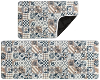 HOMELUX Badematte Badematte Badvorleger Badteppich Duschvorleger Set, Rutschfester Gummi, Lichtecht, Schallschluckend, Ruschsicher, Polyester, Größe: 50x160 cm+50x80 cm