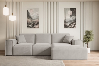 ALTDECOR Ecksofa SERRA-L-S, Couch mit Schlaffunktion, Wohnzimmer - Wohnlandschaft, Corner Sofa Bett Eckcouch Couch L-Form Schlafcouch Ausziehbar