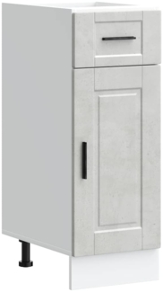 vidaXL Küchenunterschrank Porto Betongrau Holzwerkstoff 853941