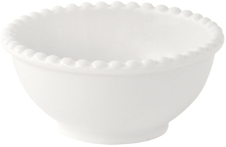 EasyLife Dipschale Tiffany, Porzellan, Spülmaschinengeeignet, Weiß, Motiv: Punkte