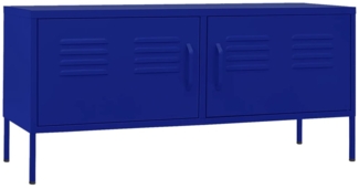 TV-Schrank Lowboard TV Marineblau 105 x 35 x 50 cm Stahl