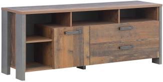 TV-Board >Celon< in Old Wood Vintage - 161x63,9x41,6cm (BxHxT)