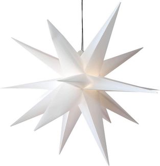 Gartenpirat LED Stern Faltstern 18 Zacken aus Kunstoff-Folie mit LED-Birne warmweiß, Timer-und Schalter-Funktion: Schalter mit 3 Funktionen(ON/OFF/TIMER)