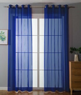 Gardinenbox Gardine, Ösen (2 St), transparent, Voile