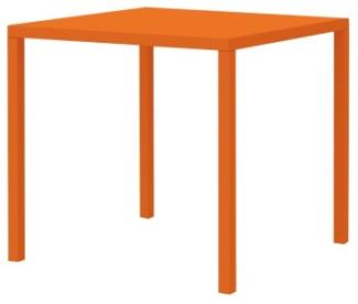 Quadratischer Gartentisch Quatris 90x90x75 cm orange