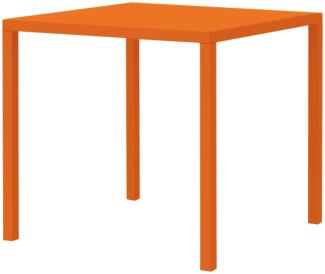 Quadratischer Gartentisch Quatris 90x90x75 cm orange