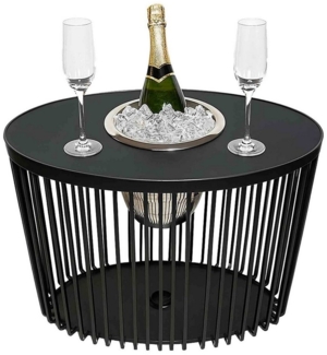COOTAB Cooler Table STOCKHOLM Beistelltisch mit Edelstahl-Kühler